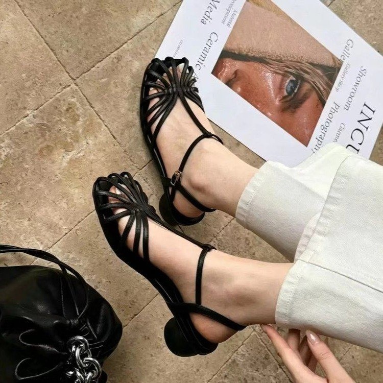Vintage Fashion Designers - French-style Vintage Woven Toe Sandals 2026
