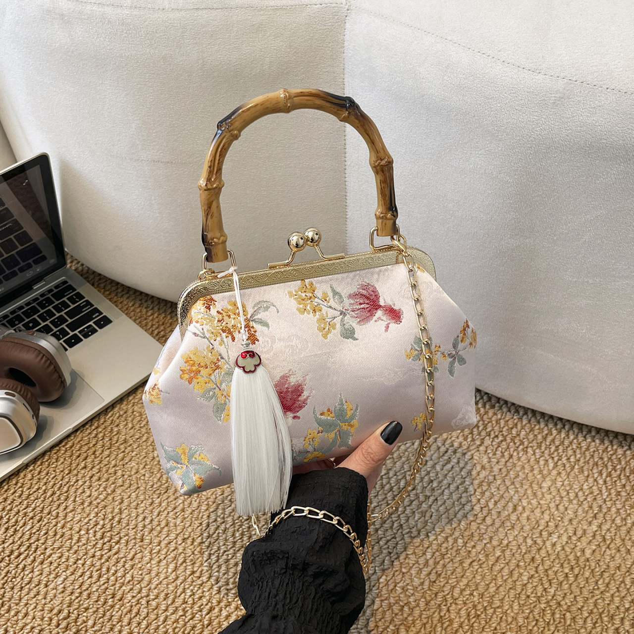 Vintage Fashion In Chinese - Vintage Chinese Style Women Handbag Bamboo
