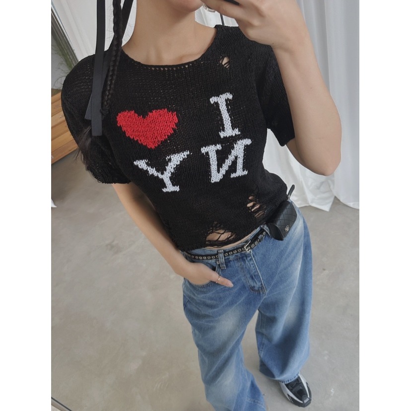 Vintage Fashion Look - Retro Street Style Hollow out Knitwear