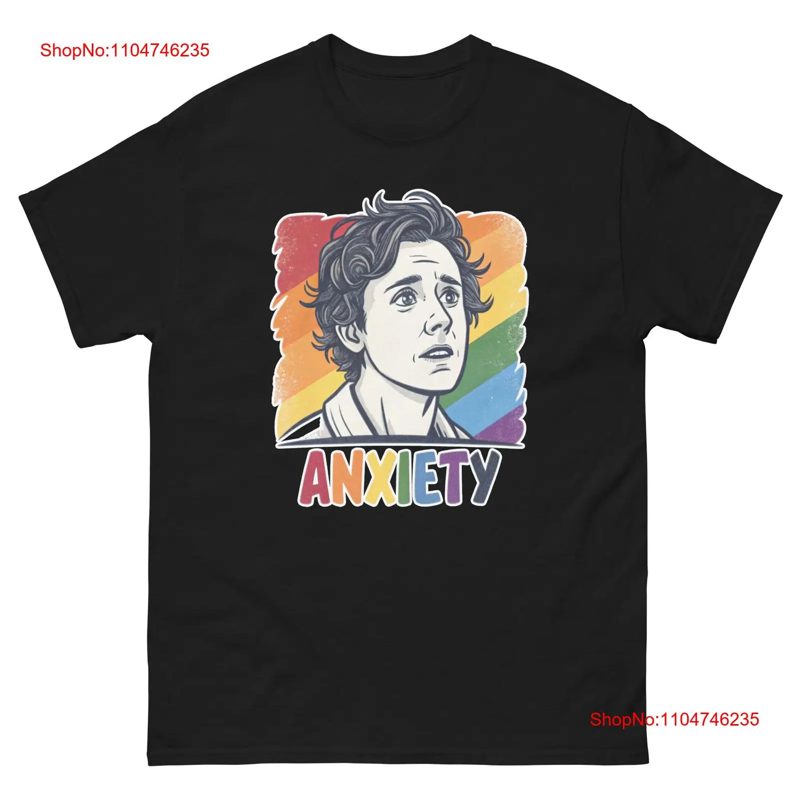 Vintage Vibes Fashion - Anxiety Emotion Illustration Bright Vibe T