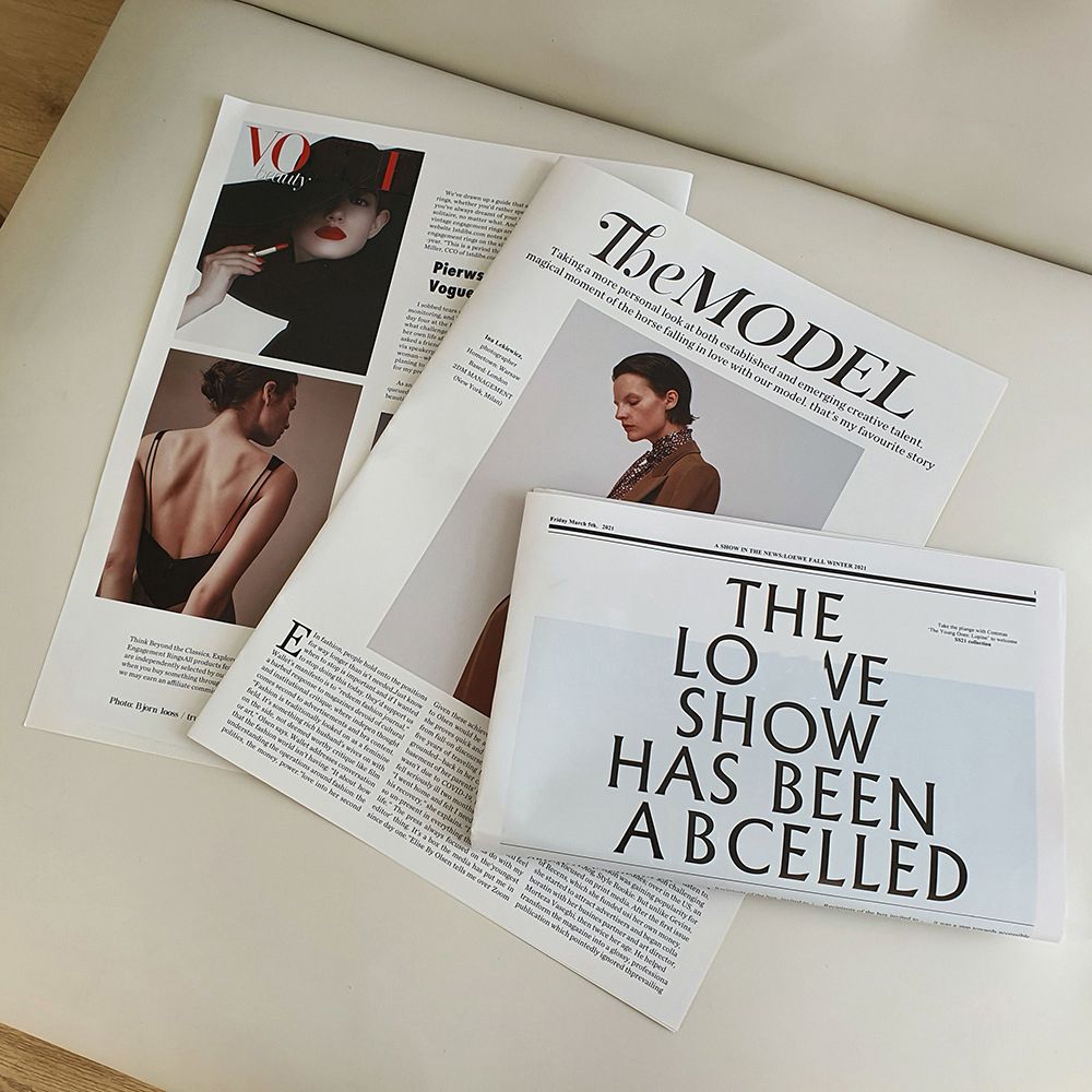 Vintage Fashion Magazine - Retro English Newspaper Multifunctional Poster Magazine