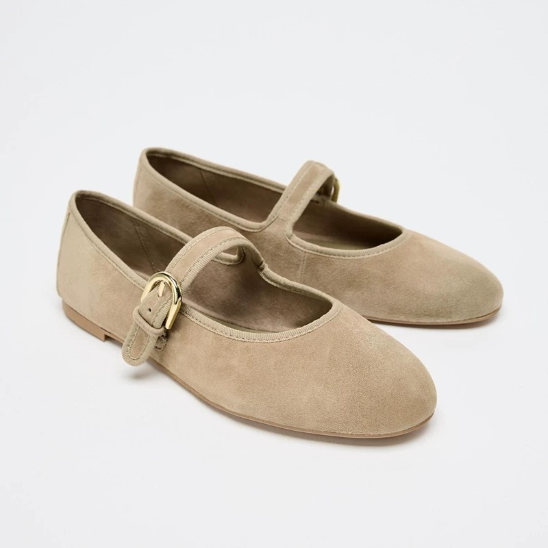 Vintage Old Fashion - Mary Jane Shoes Women Vintage Suede