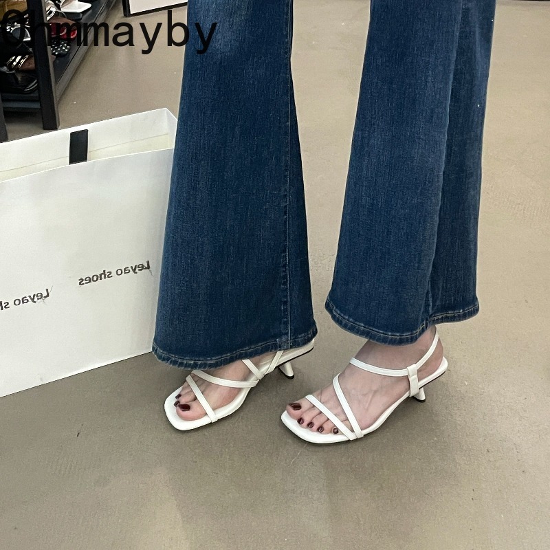 Vintage Fashion Female - Vintage Summer Open Toe High Heel