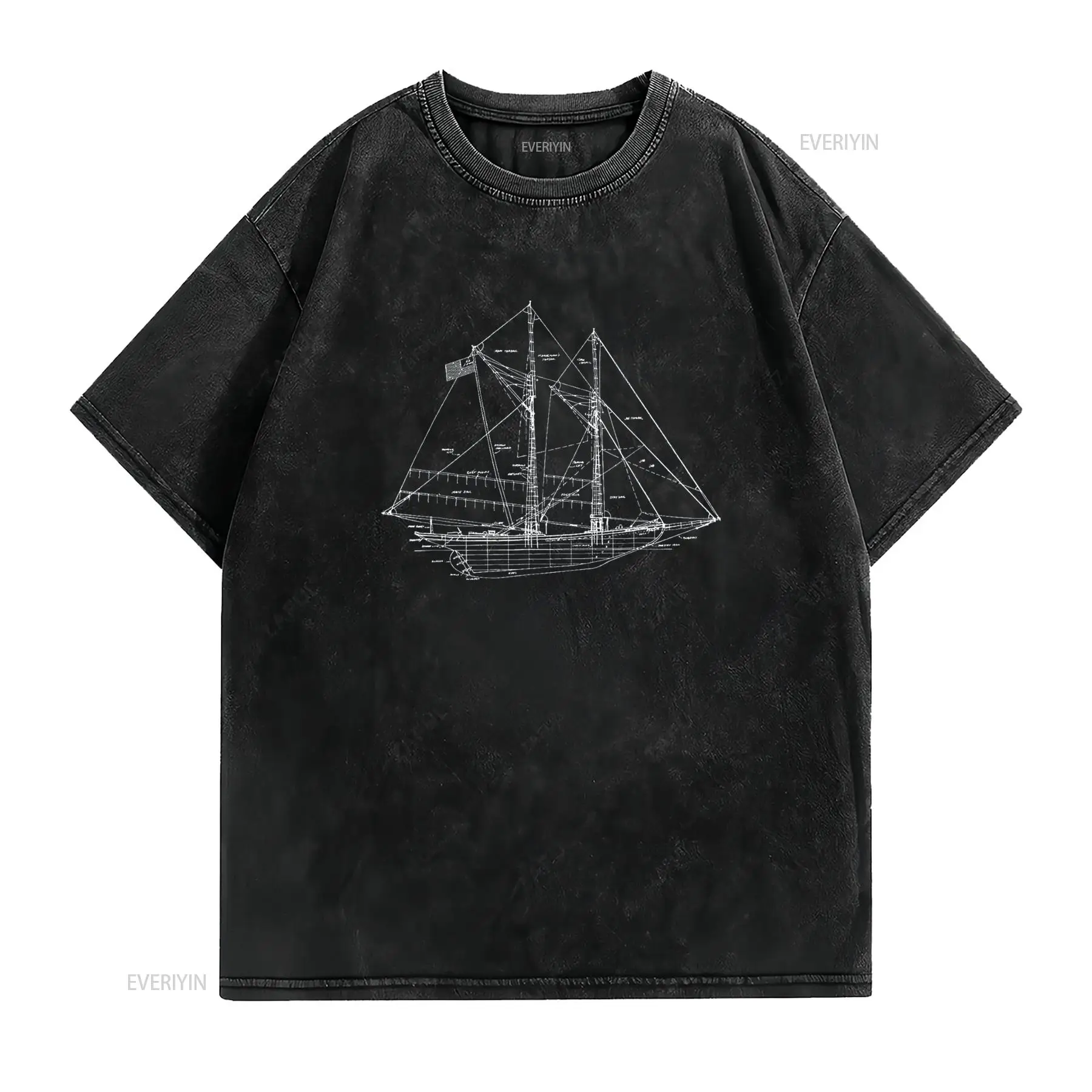 Sailing Vintage Blueprint Sail - Vintage Yacht Fashion recensione e prezzo