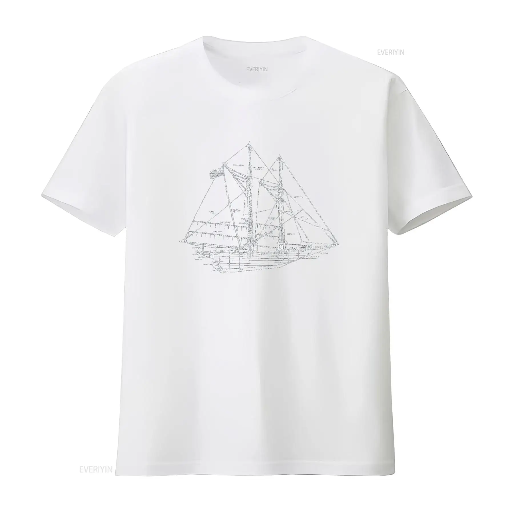 Sailing Vintage Blueprint Sail - Vintage Yacht Fashion recensione e prezzo
