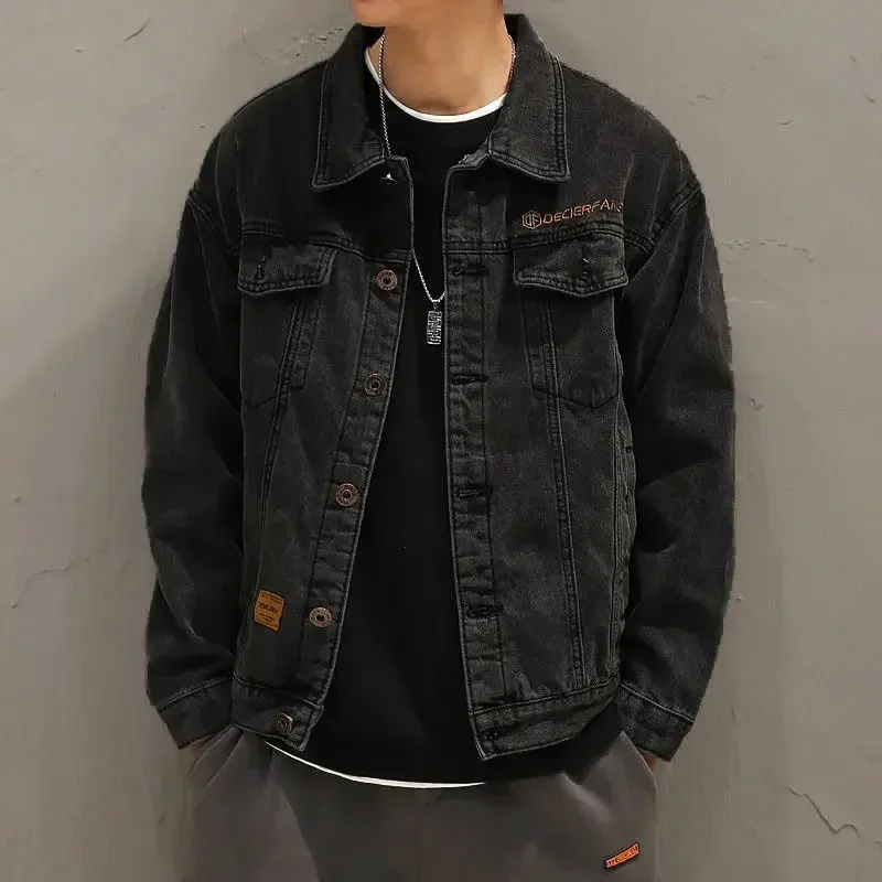 Denim Jackets Man Wide Shoulde - Patchwork Jean Jacket recensione e prezzo