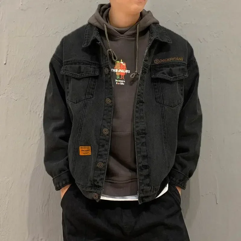 Denim Jackets Man Wide Shoulde - Patchwork Jean Jacket recensione e prezzo