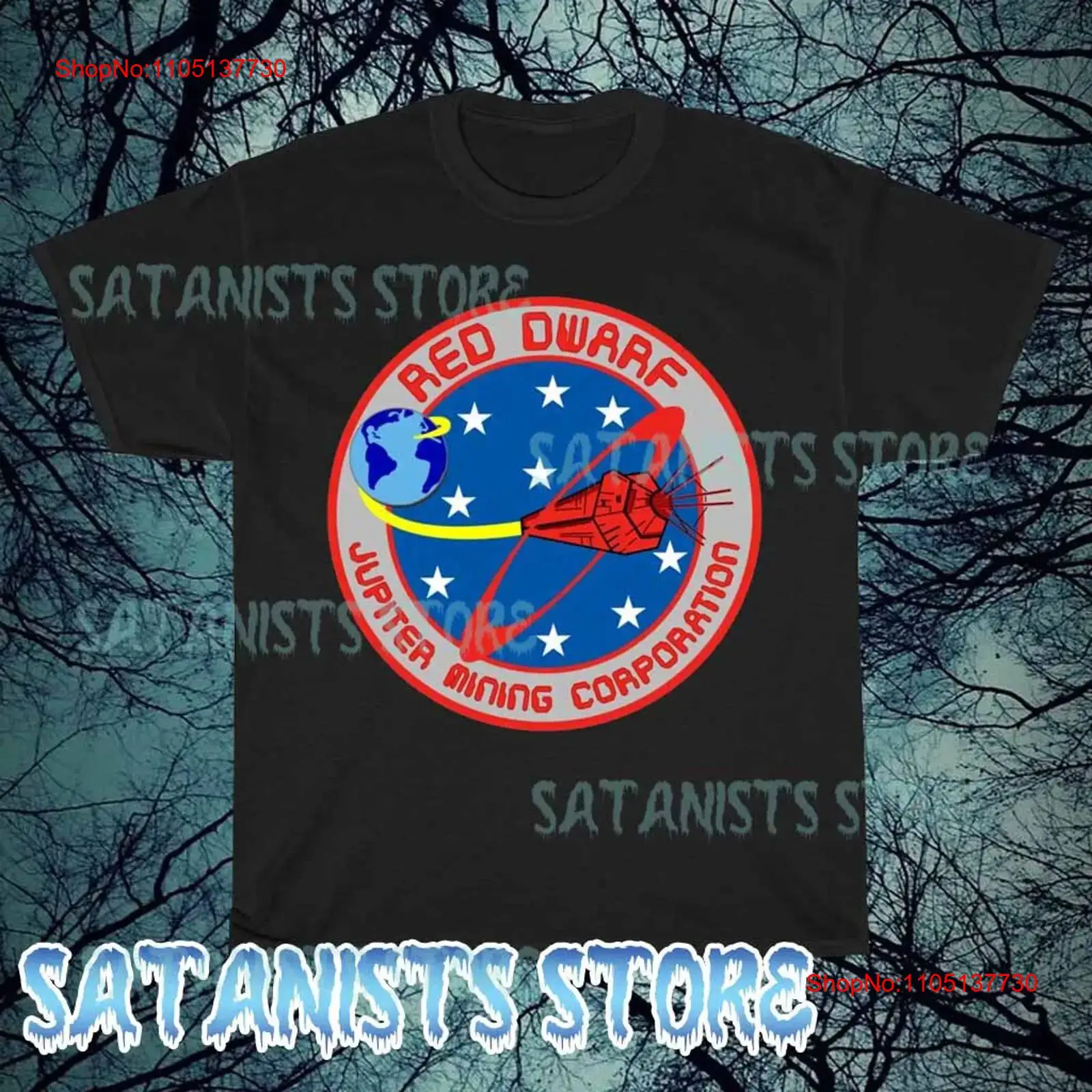 New Red Dwarf Logo Men's T shi - Vintage Fashion News recensione e prezzo