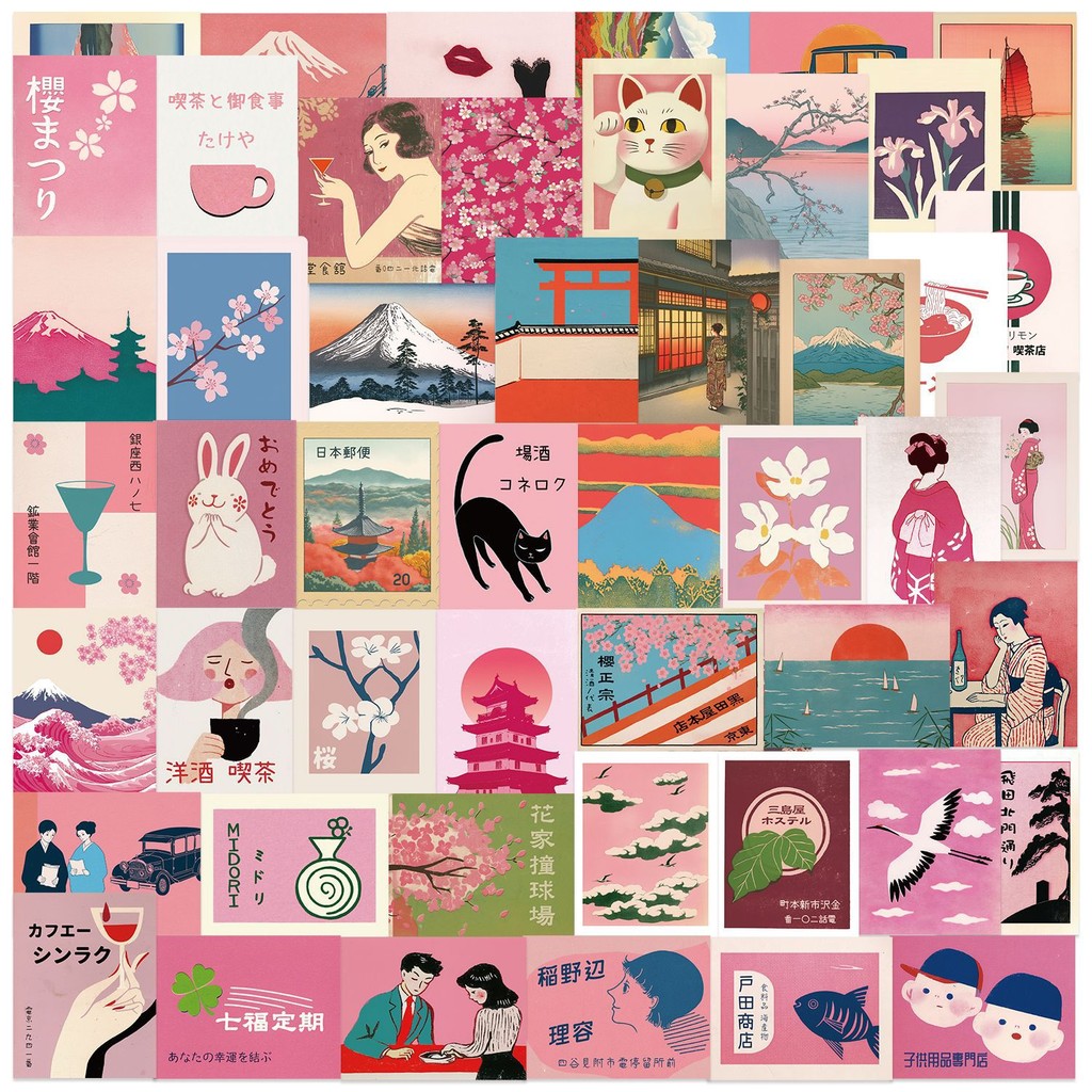 50PCS Vintage Pink Japanese Ae - Vintage Fashion Magazine recensione e prezzo