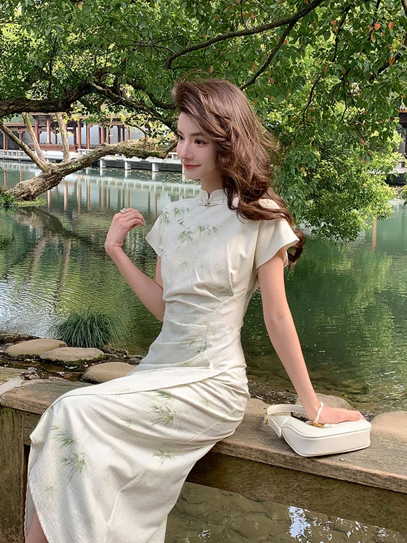 2023 New Chinese Style Dress C - Vintage Fashion Look recensione e prezzo