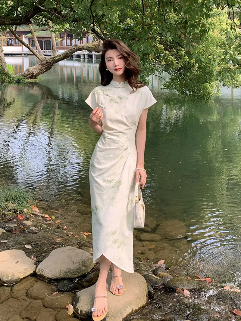 2023 New Chinese Style Dress C - Vintage Fashion Look recensione e prezzo