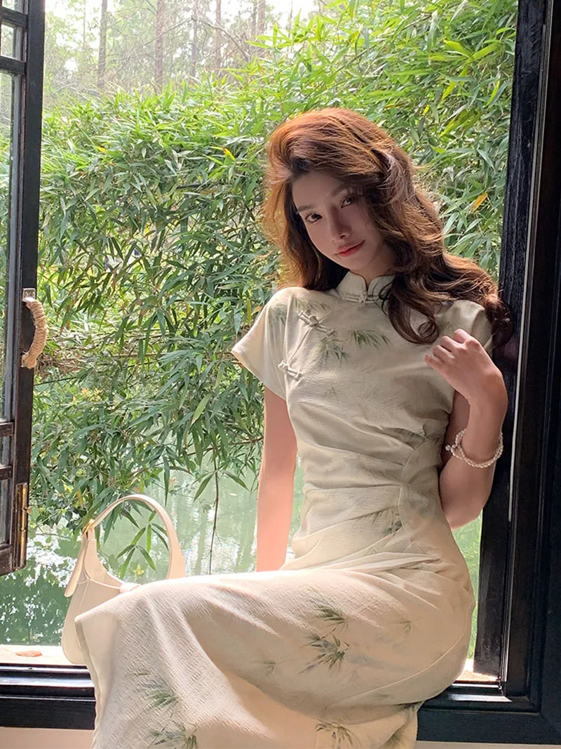 2023 New Chinese Style Dress C - Vintage Fashion Look recensione e prezzo