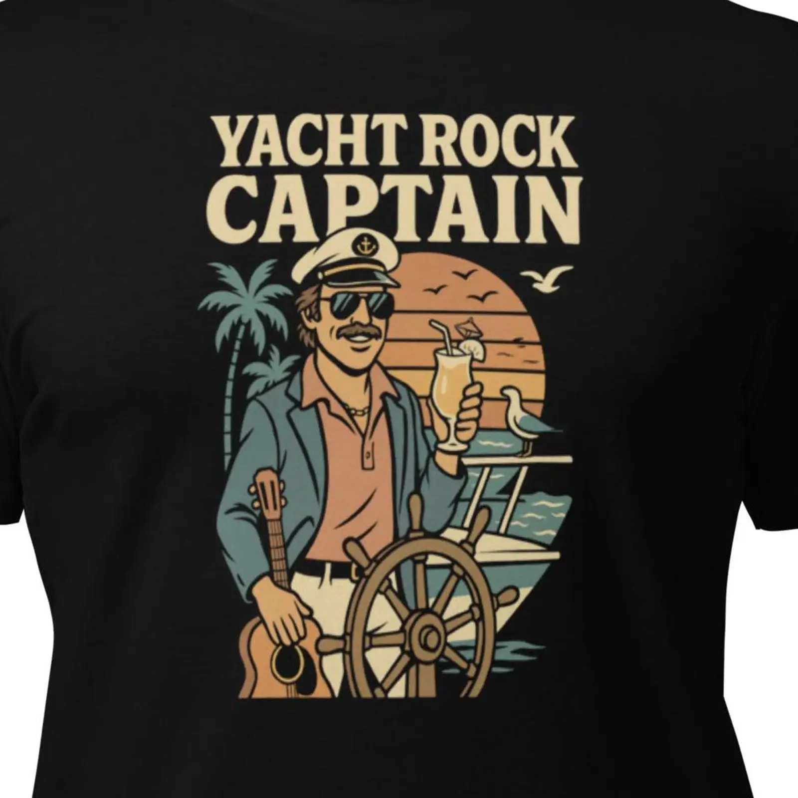 Yacht Rock Captain T Shirt Ret - Vintage Yacht Fashion recensione e prezzo