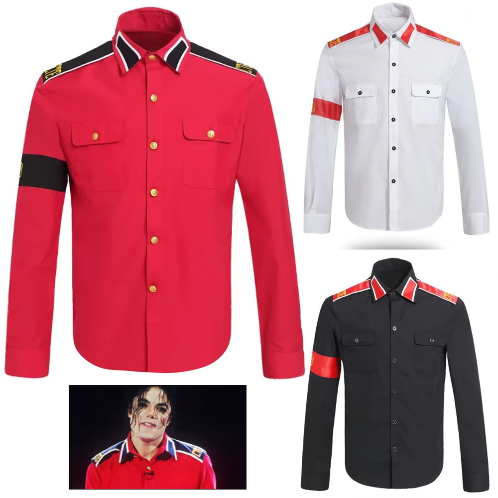 Michael Jackson Anti-War Milit - Vintage Fashion Mens recensione e prezzo