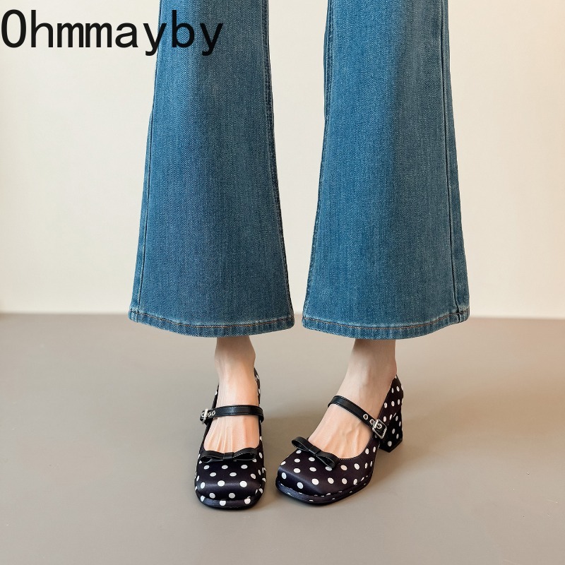 Vintage Thick Heel Polka Dot W - Vintage Fashion Female recensione e prezzo