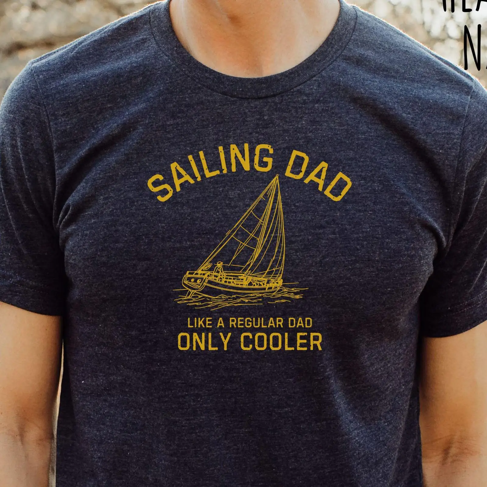 Sailing Dad T Shirt Funny Sail - Vintage Yacht Fashion recensione e prezzo