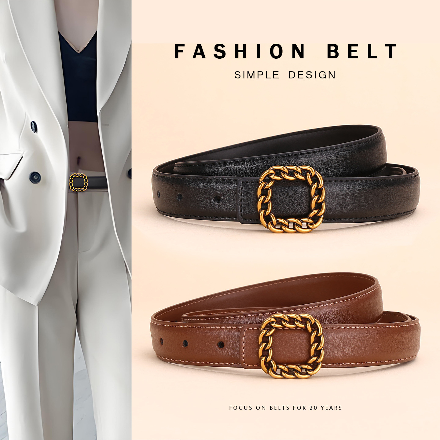 Ladies' vintage square buckle  - Vintage Fashion Look recensione e prezzo