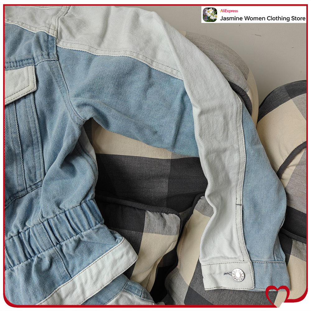 Casual Cowgirl Co-ord Sets Sty - Patchwork Jean Jacket recensione e prezzo