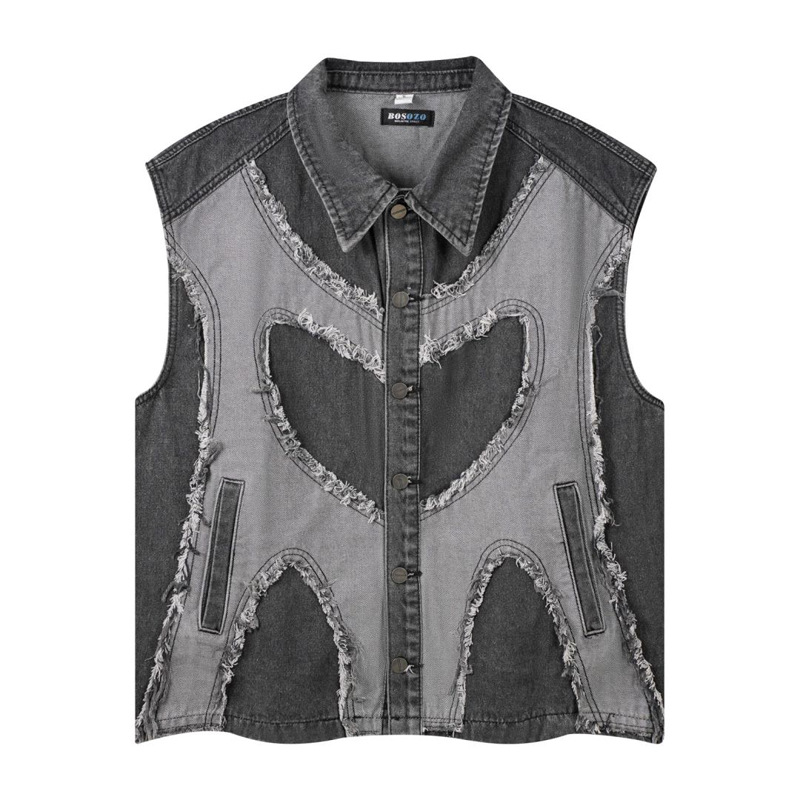 European and American mens Lap - Patchwork Jean Jacket recensione e prezzo