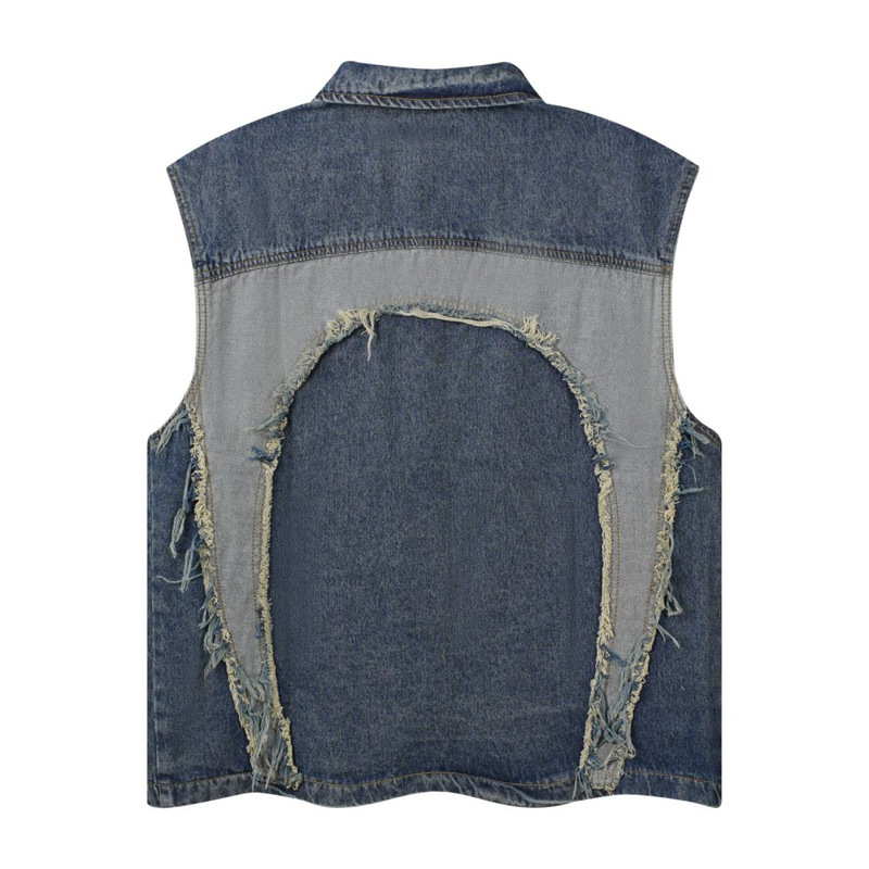 European and American mens Lap - Patchwork Jean Jacket recensione e prezzo