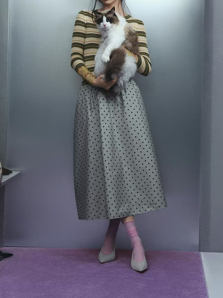 New Summer Women's Midi Skirt  - Vintage Fashion In Chinese recensione e prezzo