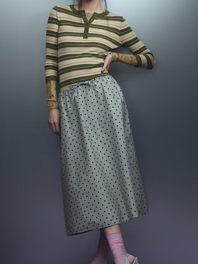 New Summer Women's Midi Skirt  - Vintage Fashion In Chinese recensione e prezzo
