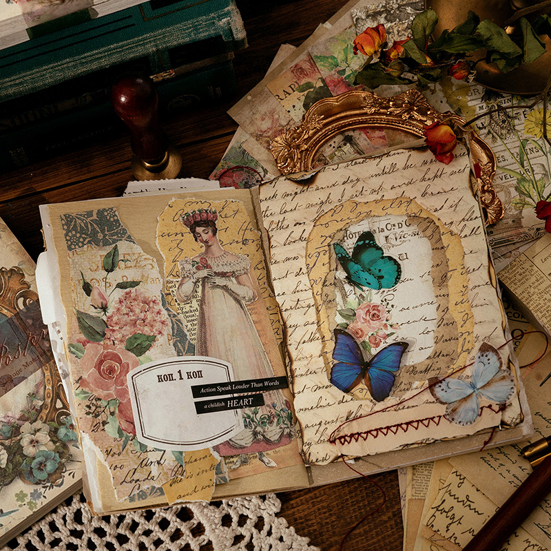100 Sheets Vintage INS Floral  - Vintage Fashion Magazine recensione e prezzo