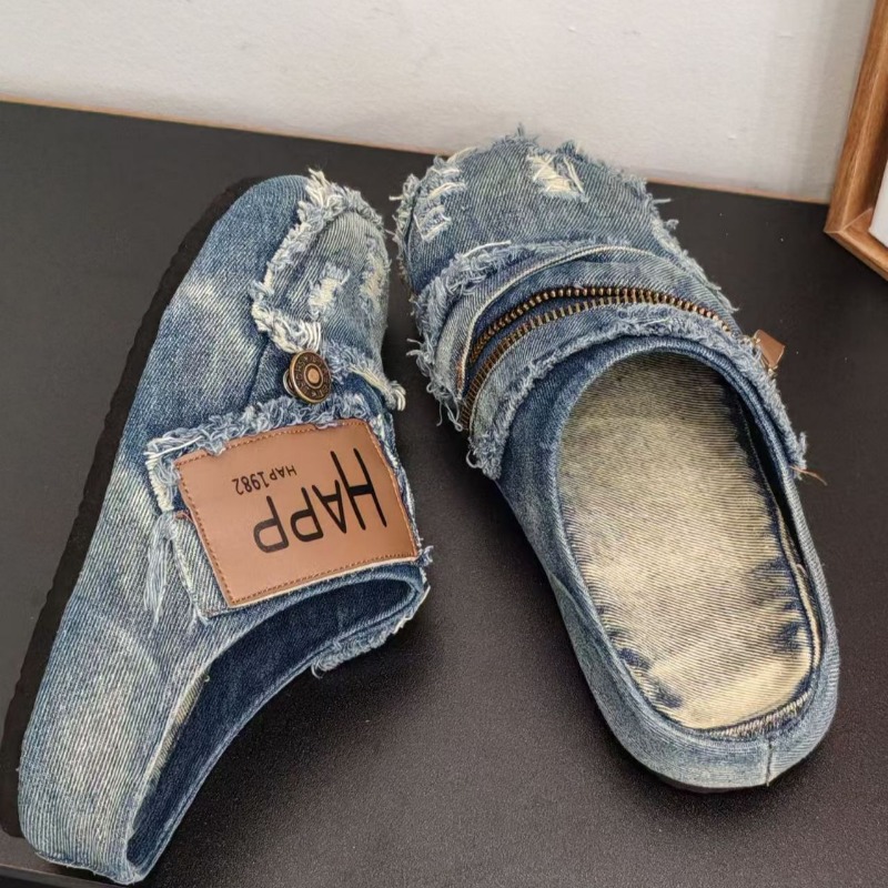 Washed Denim Metal Toe Flat He - Vintage Old Fashion recensione e prezzo