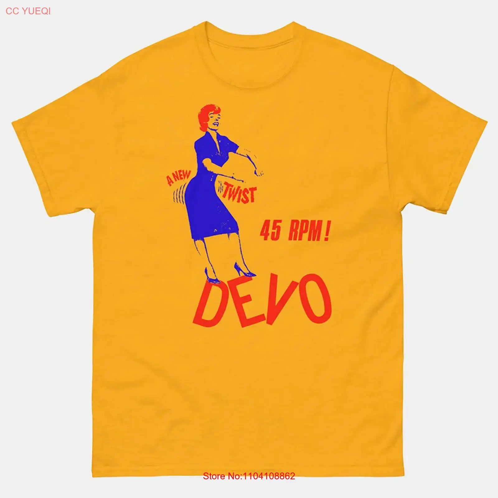 DEVO band a new twist yellow T - Vintage Fashion News recensione e prezzo