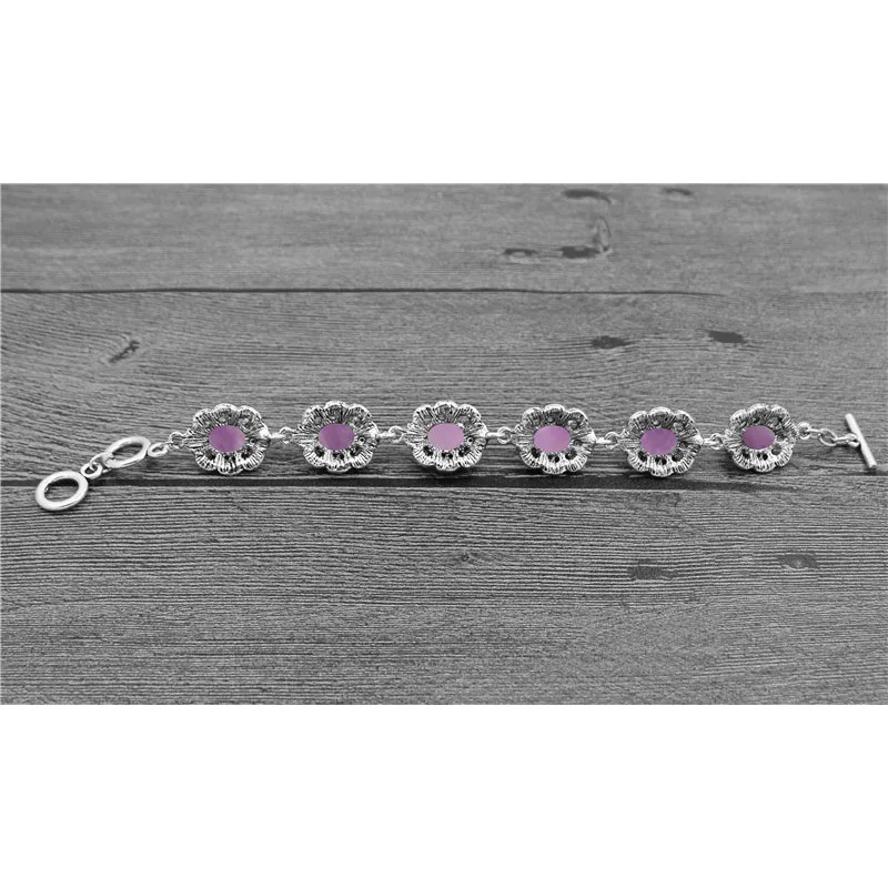 Oval Amethysts Bracelet Plum F - Vintage Fashion Look recensione e prezzo