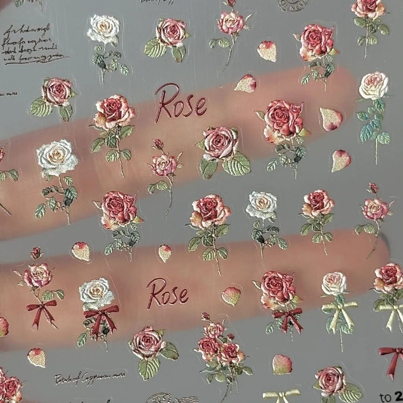 5Pcs Ins Retro Rose Sticker Hi - Vintage Fashion Magazine recensione e prezzo