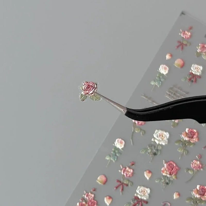 5Pcs Ins Retro Rose Sticker Hi - Vintage Fashion Magazine recensione e prezzo