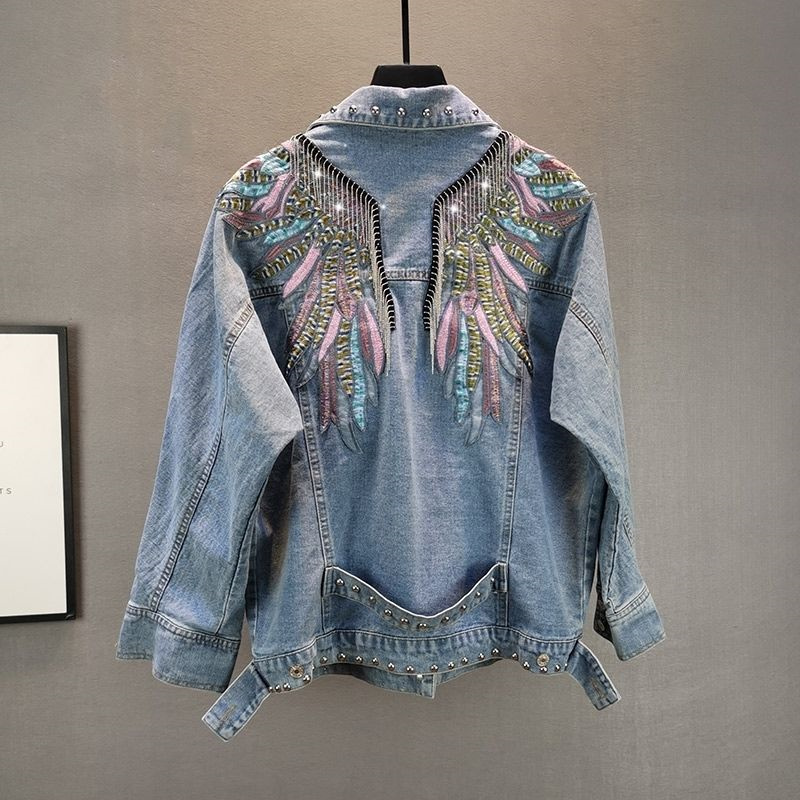 2024 New AutumnFashion Rivet W - Patchwork Jean Jacket recensione e prezzo
