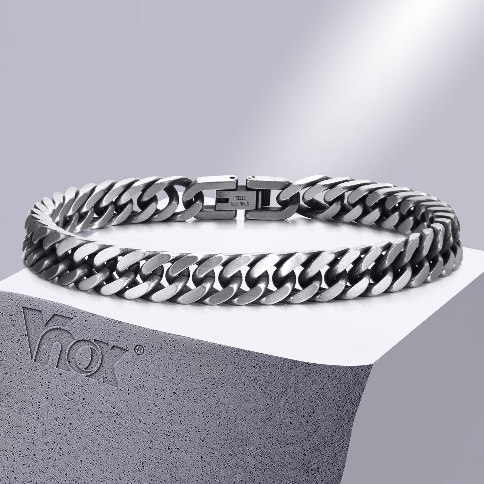 Vnox Chunky Retro Cuban Chain  - Vintage Fashion Outfits Men recensione e prezzo