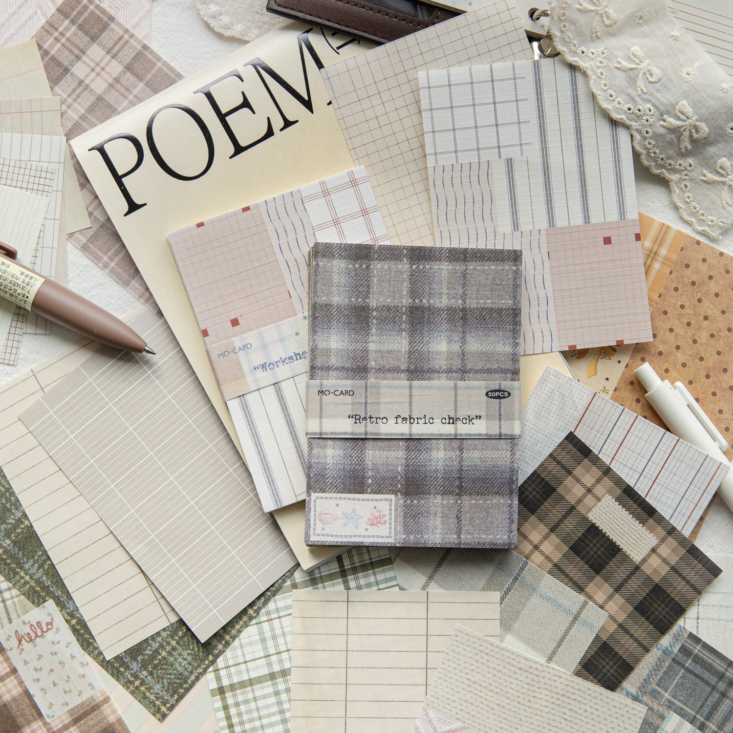 50pcs creative plaid Decor Scr - Vintage Fashion Magazine recensione e prezzo