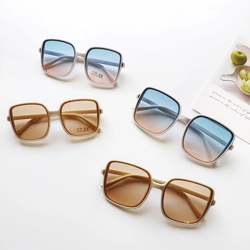 Vintage Oversized Square Sungl - Vintage Fashion Female recensione e prezzo
