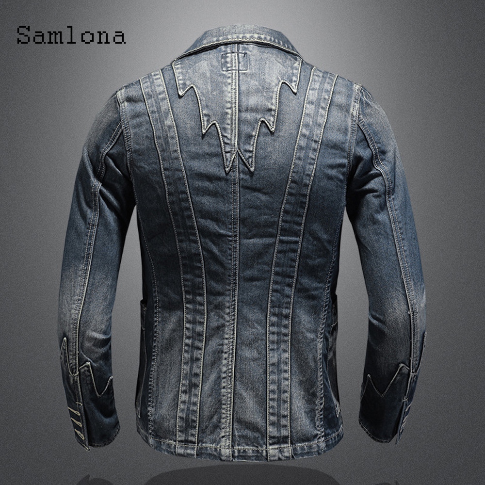 2025 Single Breasted Mens Deni - Patchwork Jean Jacket recensione e prezzo