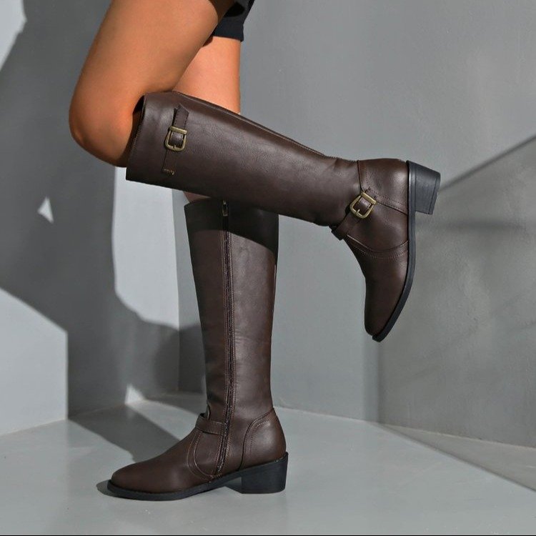 Women Knee High Boots Platform - Vintage Old Fashion recensione e prezzo