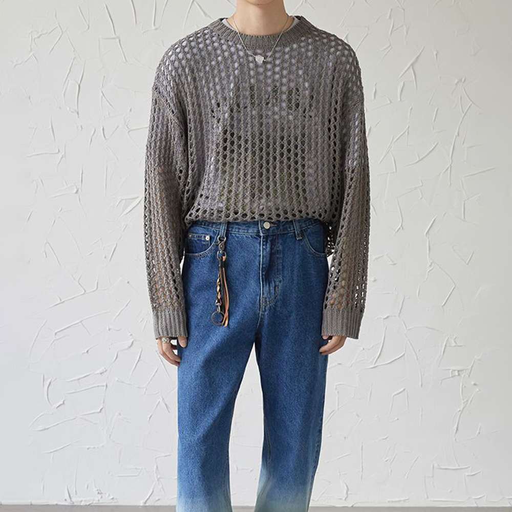 Mens Y2k Hollow Out Outfits Se - Vintage Fashion Outfits Men recensione e prezzo