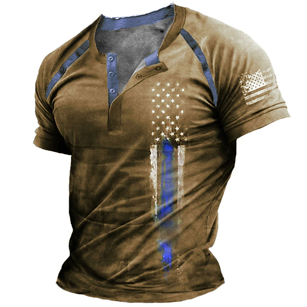 Funny 3D American Flag Print M - Vintage Fashion Mens recensione e prezzo