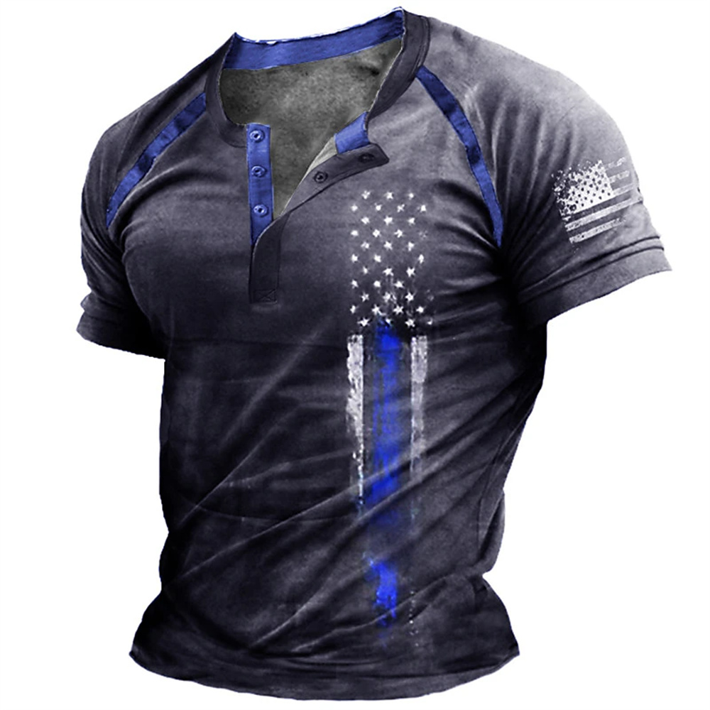 Funny 3D American Flag Print M - Vintage Fashion Mens recensione e prezzo