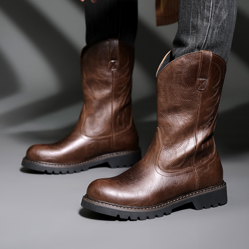 Fashion Mens Cowboy Boots New  - Vintage Fashion Mens recensione e prezzo