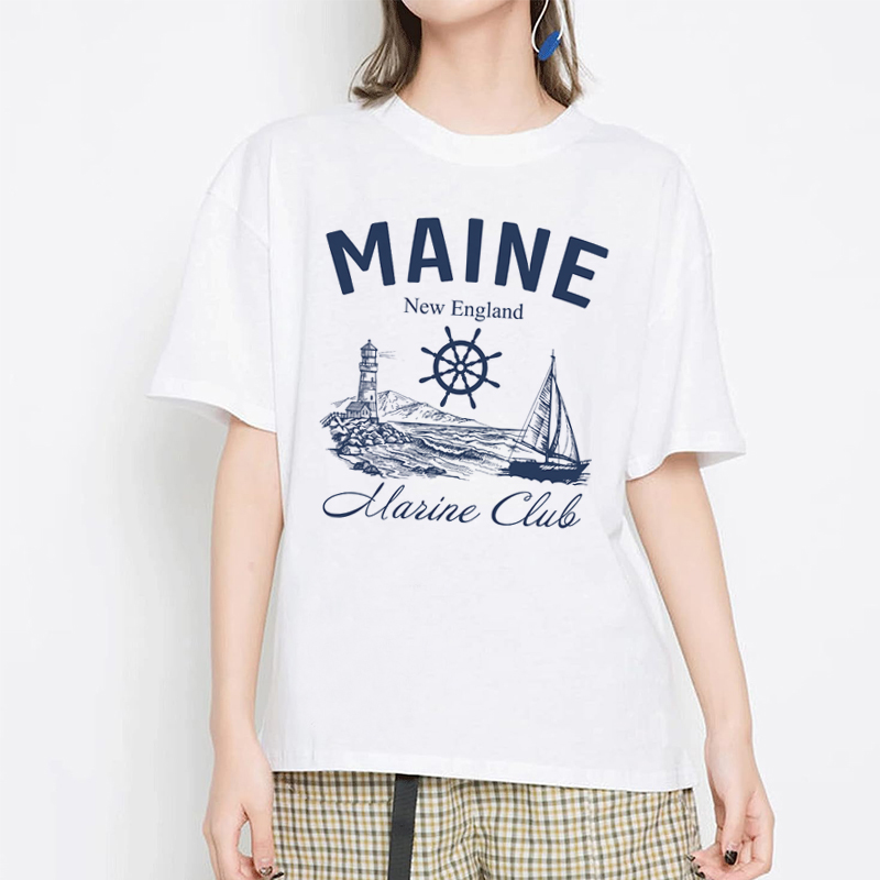 Maine Marine Club Vintage T-Sh - Vintage Yacht Fashion recensione e prezzo