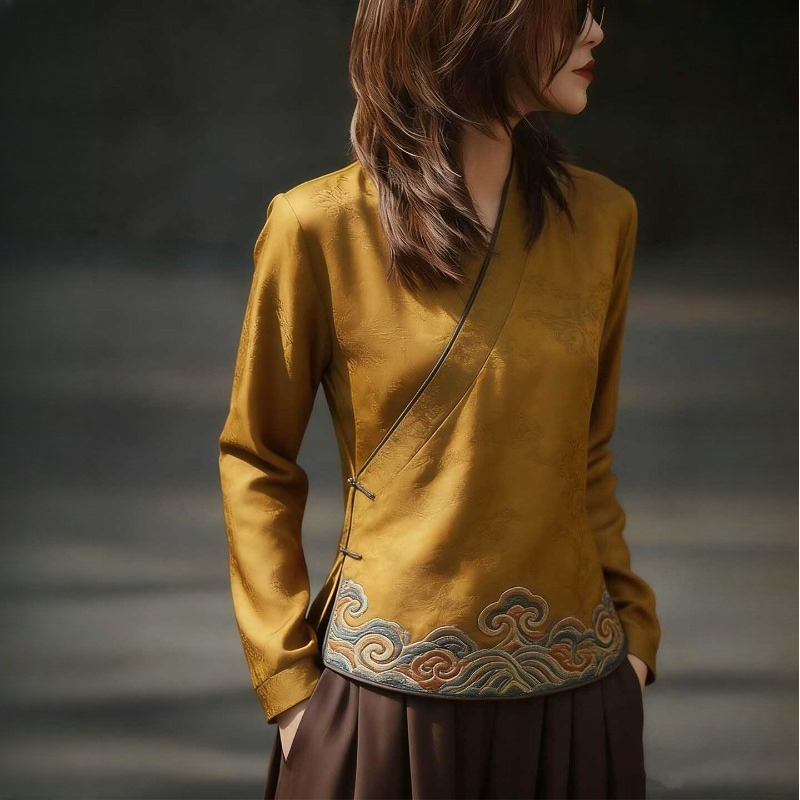 Chinese Style Women's Blouses  - Vintage Fashion In Chinese recensione e prezzo