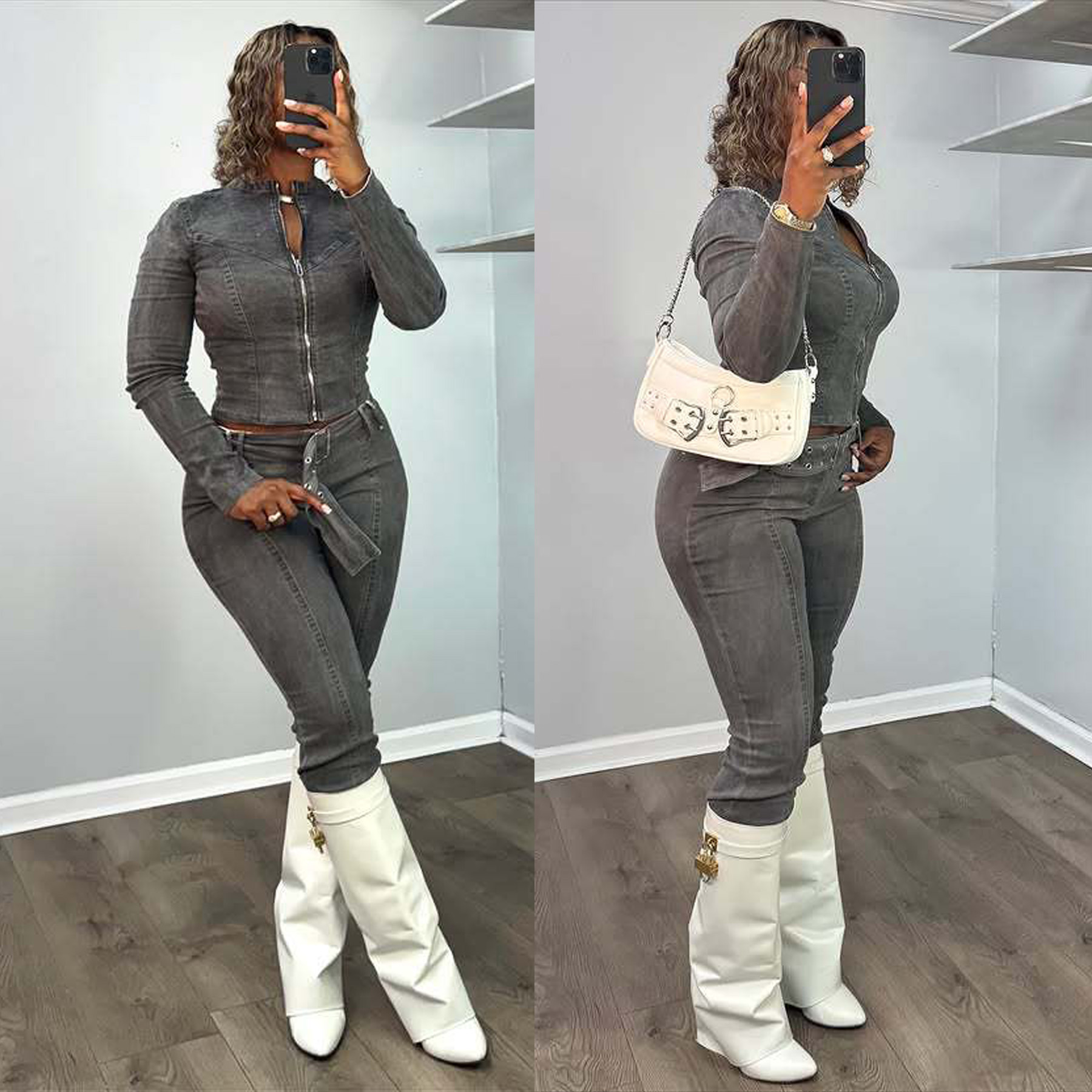 Women Denim Jean Jackets 2 Pie - Patchwork Jean Jacket recensione e prezzo