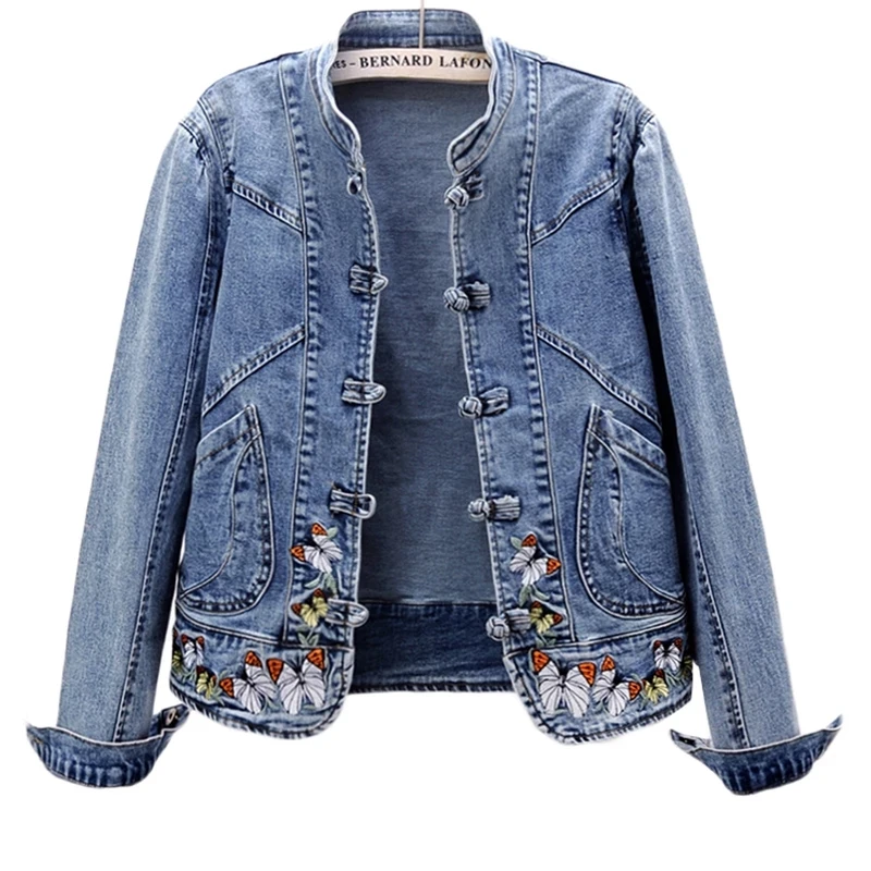 Women 2026 Spring Embroidered  - Patchwork Jean Jacket recensione e prezzo