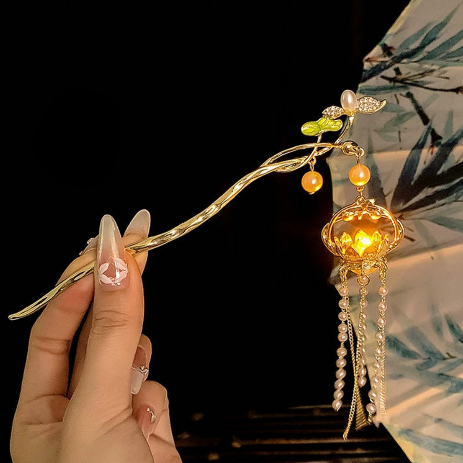 Luminous Flower Hairpin For Wo - Vintage Fashion In Chinese recensione e prezzo