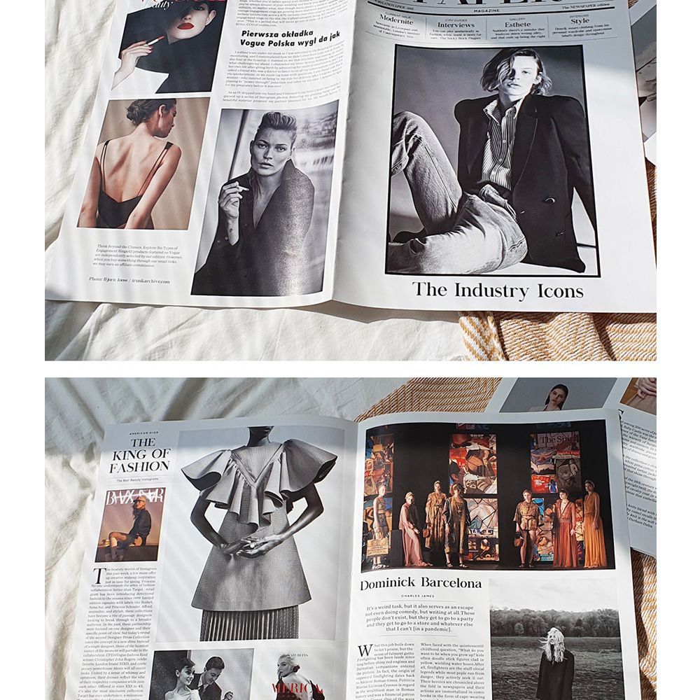 Retro English Newspaper Multif - Vintage Fashion Magazine recensione e prezzo
