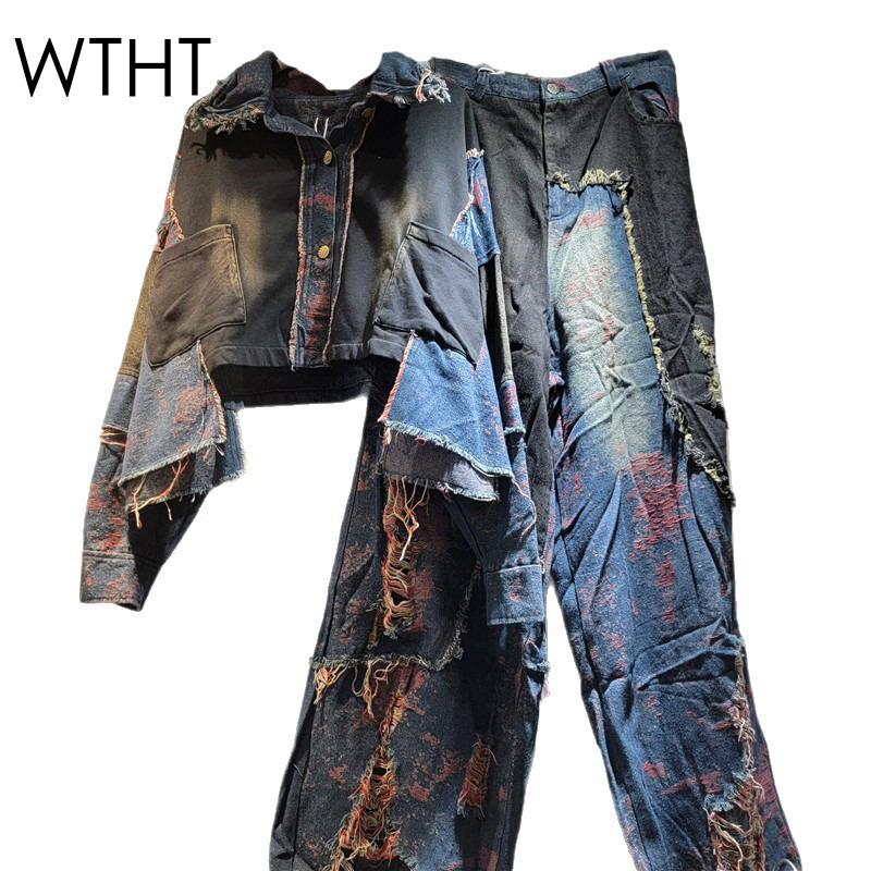 WTHT New Fashion Women's Patch - Patchwork Jean Jacket recensione e prezzo