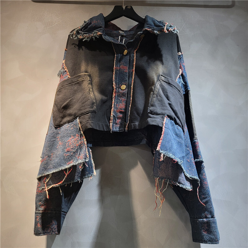 WTHT New Fashion Women's Patch - Patchwork Jean Jacket recensione e prezzo